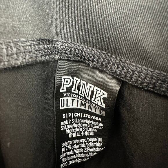 Victoria's Secret Pink Ultimate Size Small Black Full Length Leggings Athleisure - Picture 3 of 3